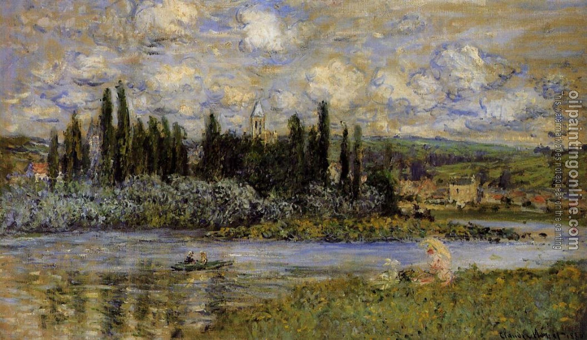 Monet, Claude Oscar - View of Vetheuil